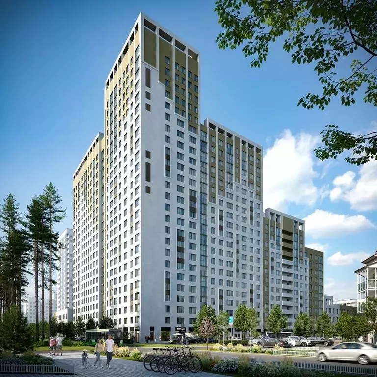 2-к кв. Свердловская область, Екатеринбург ул. Очеретина, 16 (61.15 м) - Фото 1