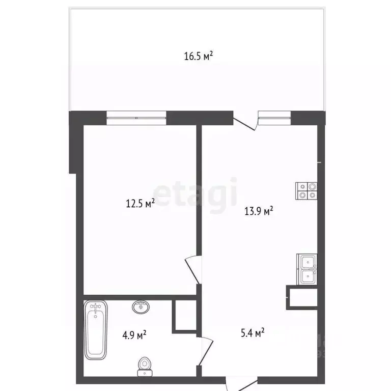 1-к кв. Тюменская область, Тюмень ул. Сергея Свиридова, 9 (36.7 м) - Фото 1