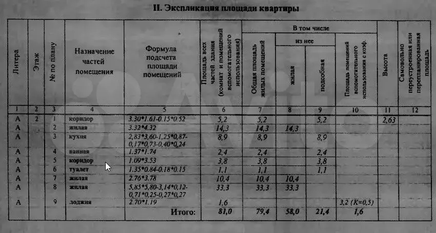 Аукцион: 3-к. квартира, 79,4 м, 2/5 эт. - Фото 1