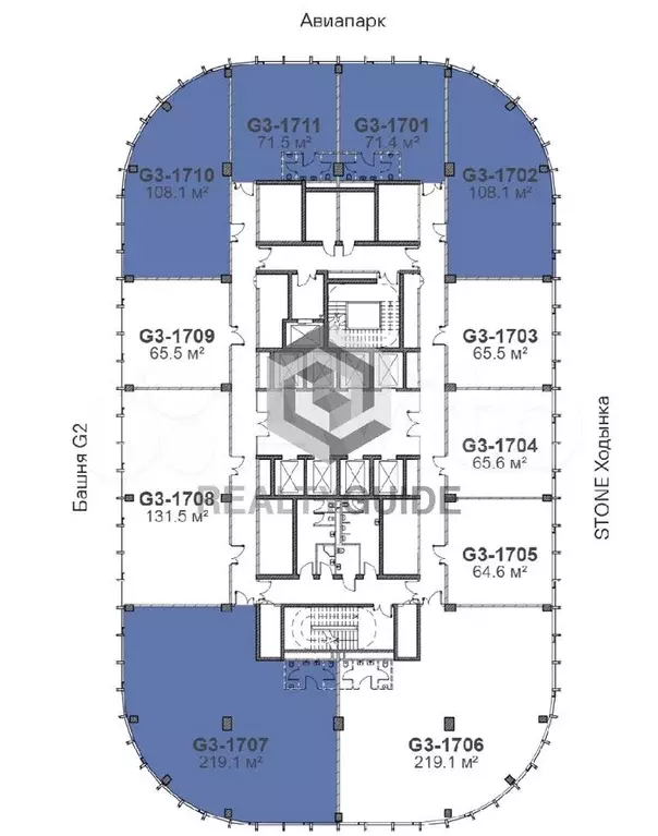 219 м2 Бизнес-центр  Stone Ходынка G-3  A - Фото 0