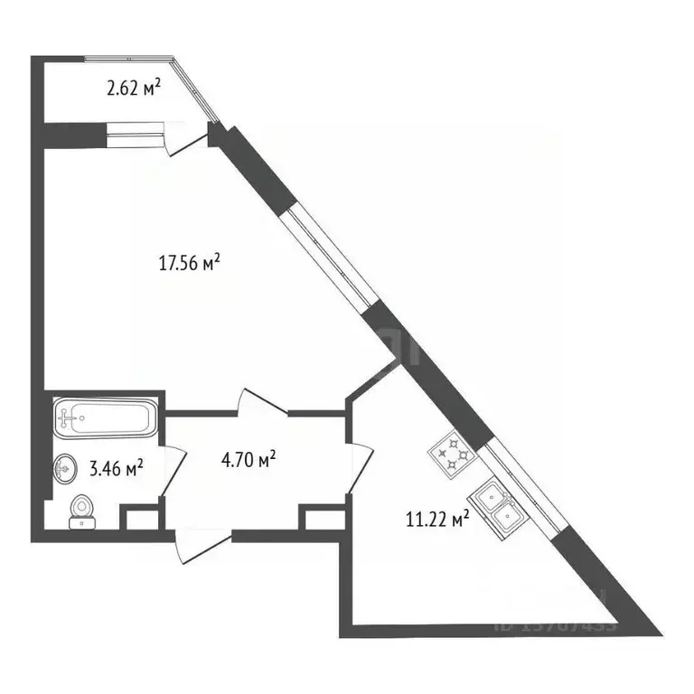 1-к кв. Санкт-Петербург Планерная ул., 87к1 (36.94 м) - Фото 2