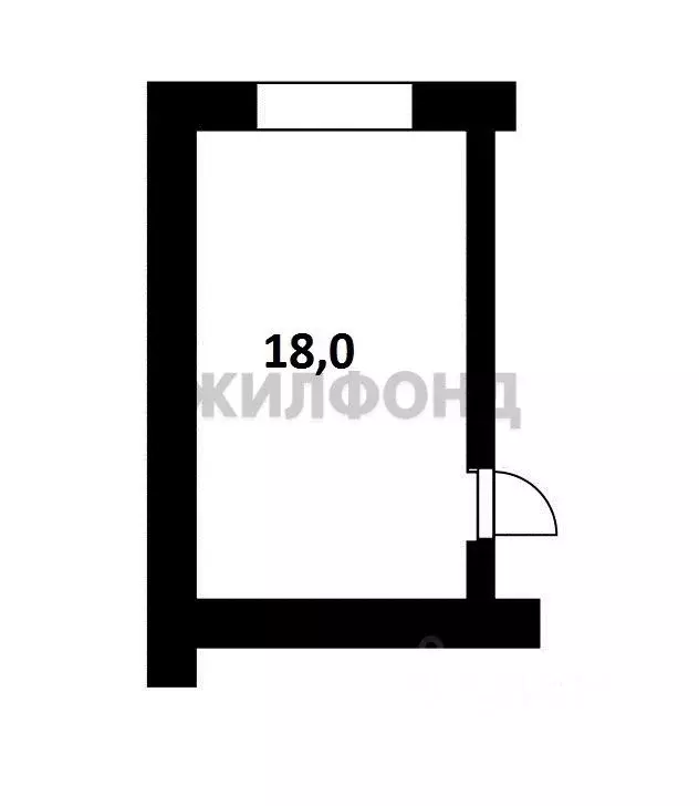 Комната Новосибирская область, Новосибирск ул. Державина, 59 (18.0 м) - Фото 1