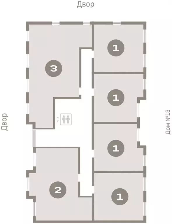 1-комнатная квартира: Новоселье, ЖК Брусника (43.15 м) - Фото 2