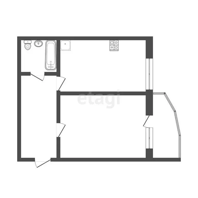 1-комнатная квартира: Саранск, улица Маринина, 20 (41.3 м) - Фото 1