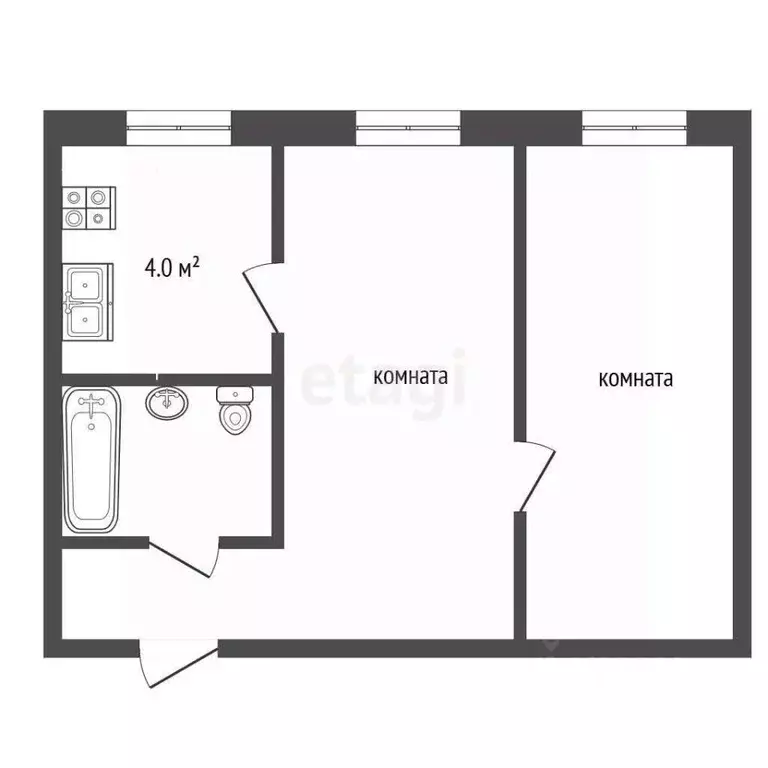 2-к кв. Ярославская область, Рыбинск Волочаевская ул., 19 (43.8 м) - Фото 2