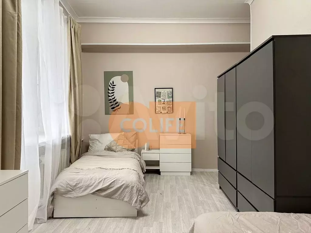 Койко-место 14,7 м в 3-к., 6/8 эт. - Фото 0