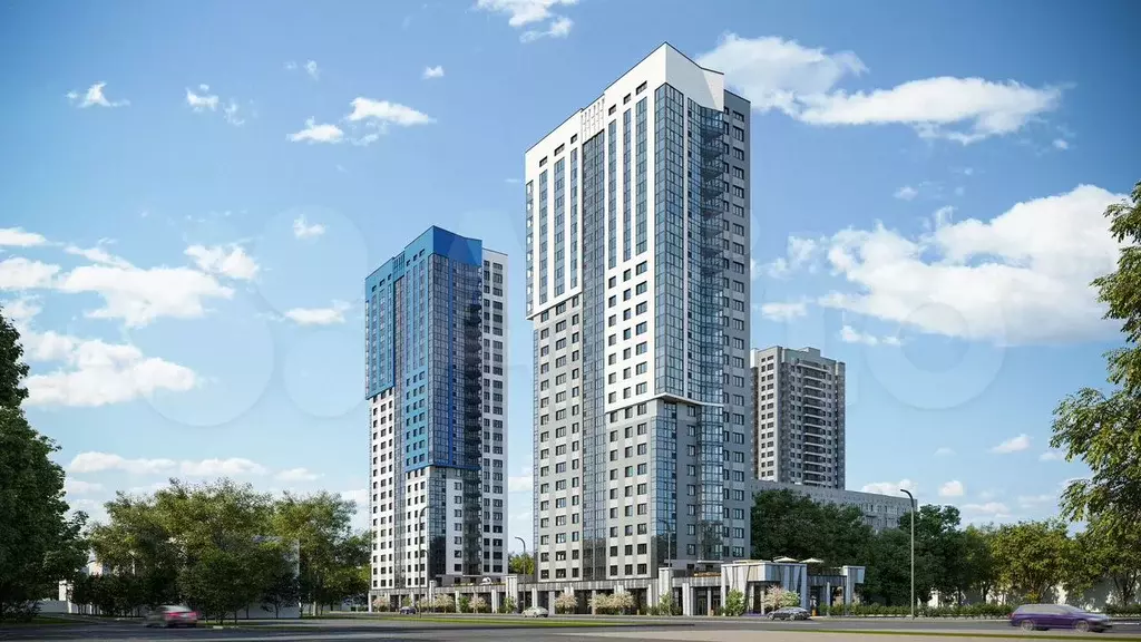 2-к. квартира, 68,4 м, 16/25 эт. - Фото 1