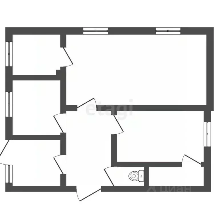 Дом в Кемеровская область, Прокопьевск ул. Дюжева, 21 (68 м) - Фото 2