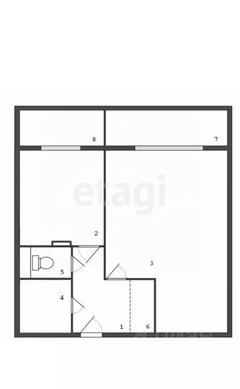 1-к кв. Тульская область, Тула просп. Ленина, 147к2 (35.0 м) - Фото 1