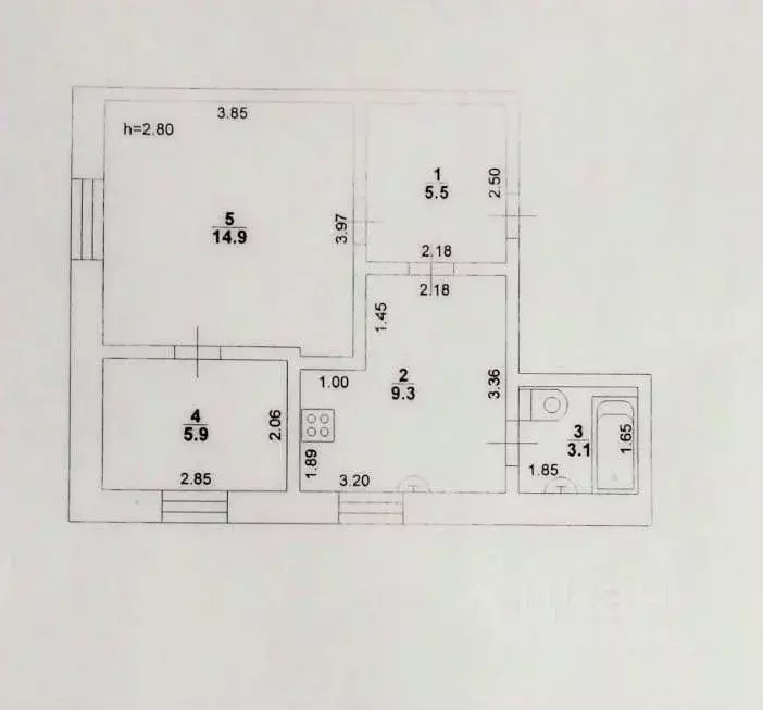 2-к кв. Саратовская область, Вольск ул. Токина, 7А (38.7 м) - Фото 2