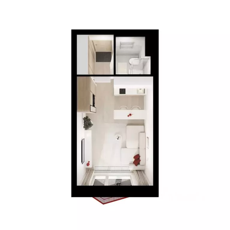 Студия Москва Мичуринский Парк жилой комплекс, 4.2 (22.4 м) - Фото 1