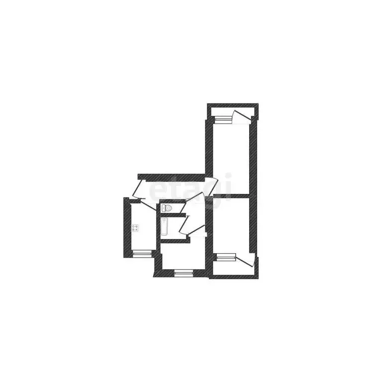 3-комнатная квартира: Алексеевка, Республиканская улица, 69 (59.1 м) - Фото 0