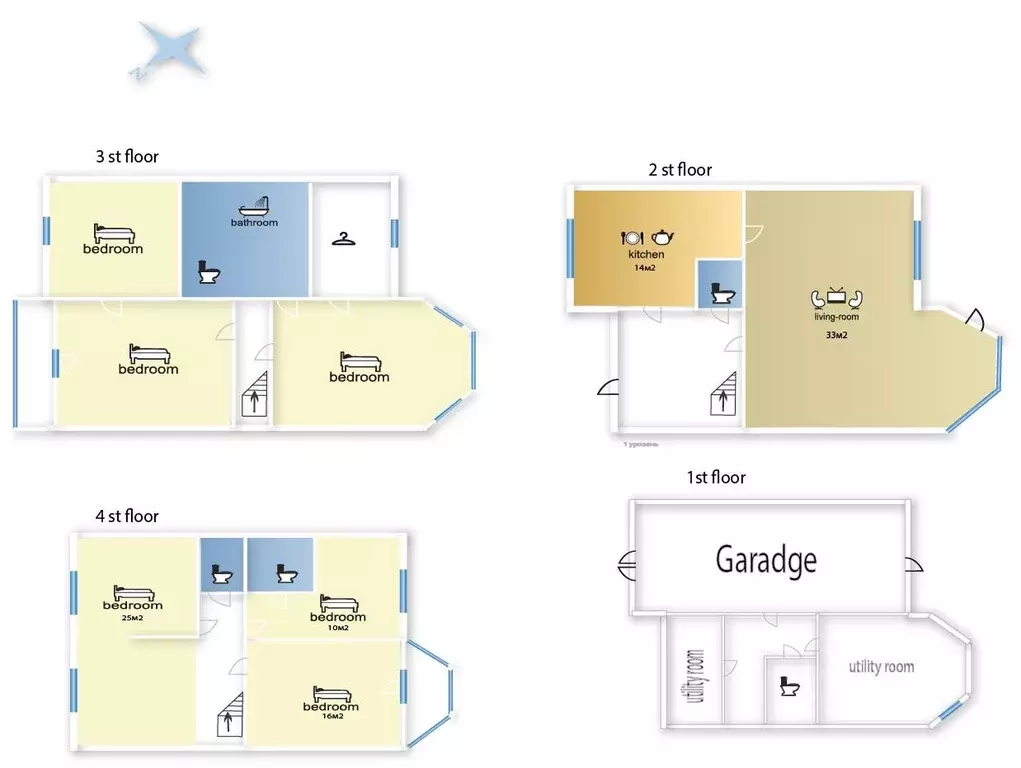 Таунхаус в Москва Нежинская ул., 14К4 (332 м) - Фото 2