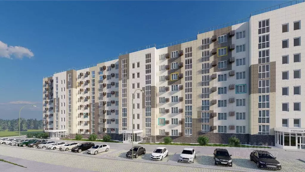 1-к кв. Курская область, Курск Северный жилрайон,  (39.6 м) - Фото 2