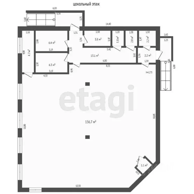 Торговая площадь в Ямало-Ненецкий АО, Новый Уренгой Лимбяяха мкр, ул. ... - Фото 2