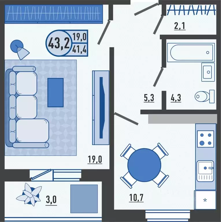 1-к кв. Орловская область, Орловский район, д. Образцово ул. Николая ... - Фото 1