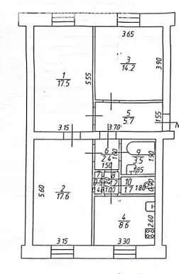3-комнатная квартира: Зеленодольск, улица Ленина, 21 (72.9 м) - Фото 1
