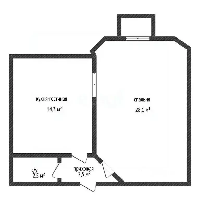 1-к кв. Краснодарский край, Геленджик Туристическая ул., 6к4 (47.4 м) - Фото 1