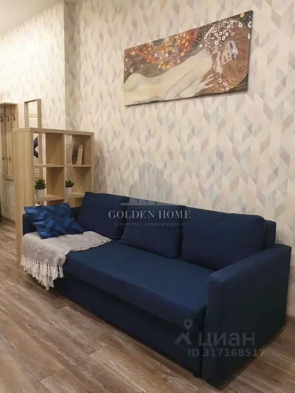 Студия Санкт-Петербург ул. Глухая Зеленина, 6 (25.0 м) - Фото 1