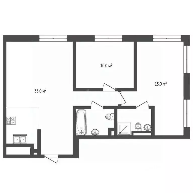 2-к кв. Москва Ильменский проезд, 14к1 (68.3 м) - Фото 1
