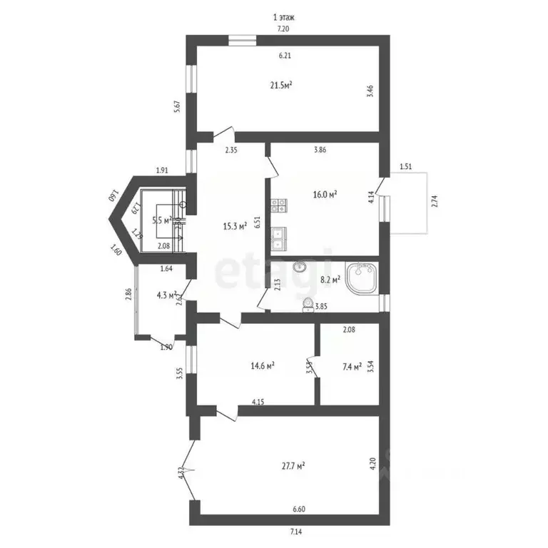 Дом в Калининградская область, Калининград Пехотная ул., 28 (198 м) - Фото 2