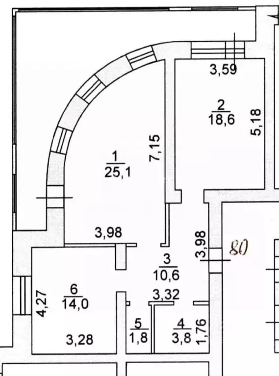 2-к кв. Вологодская область, Вологда ул. Чехова, 36 (73.9 м) - Фото 2