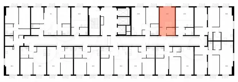 Квартира-студия, 19,8м, 20/25эт. - Фото 1