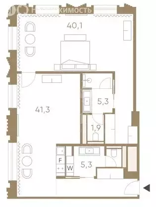2-комнатная квартира: Москва, 1-я Тверская-Ямская улица, 2с1 (94 м) - Фото 1