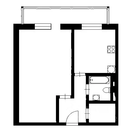 1-к кв. Санкт-Петербург ул. Кораблестроителей, 16к3 (45.6 м) - Фото 2