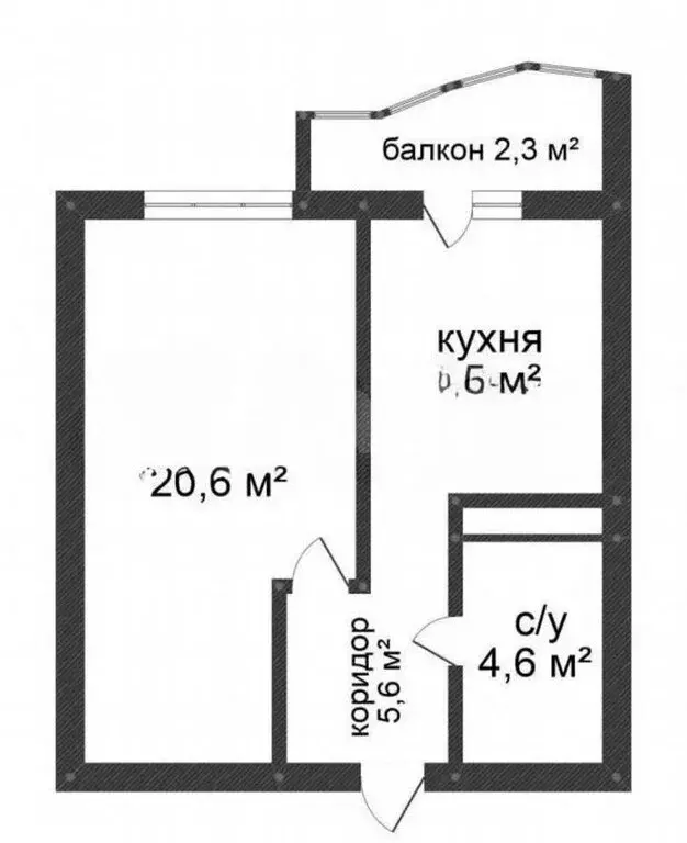 1-комнатная квартира: Дударева, улица Созидателей, 1 (43.3 м) - Фото 2