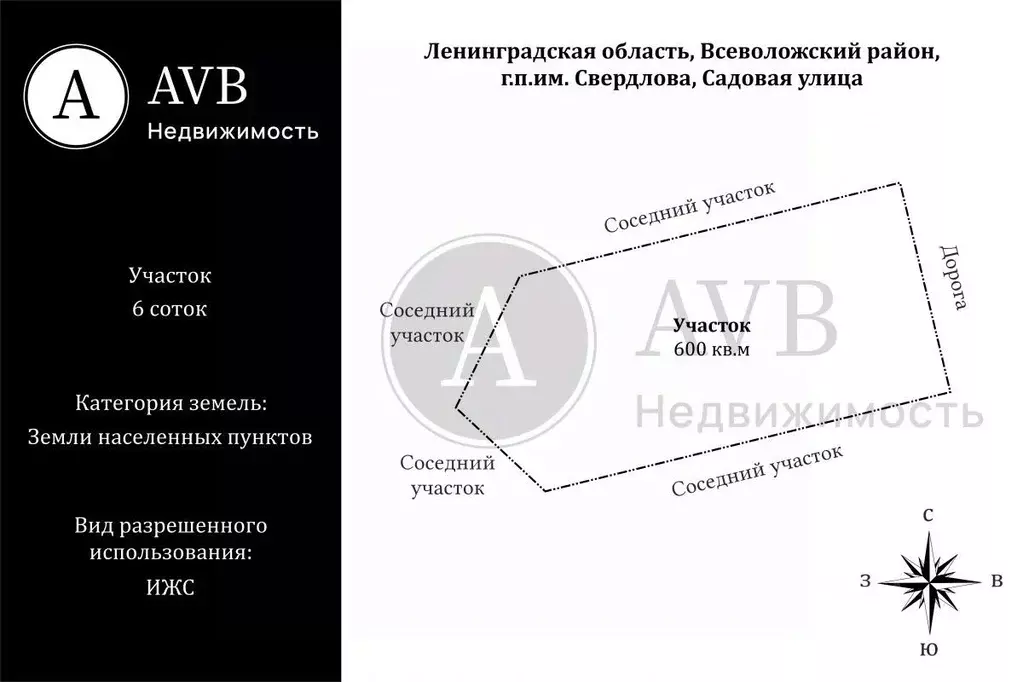 Участок в Ленинградская область, Всеволожский район, Имени Свердлова ... - Фото 2