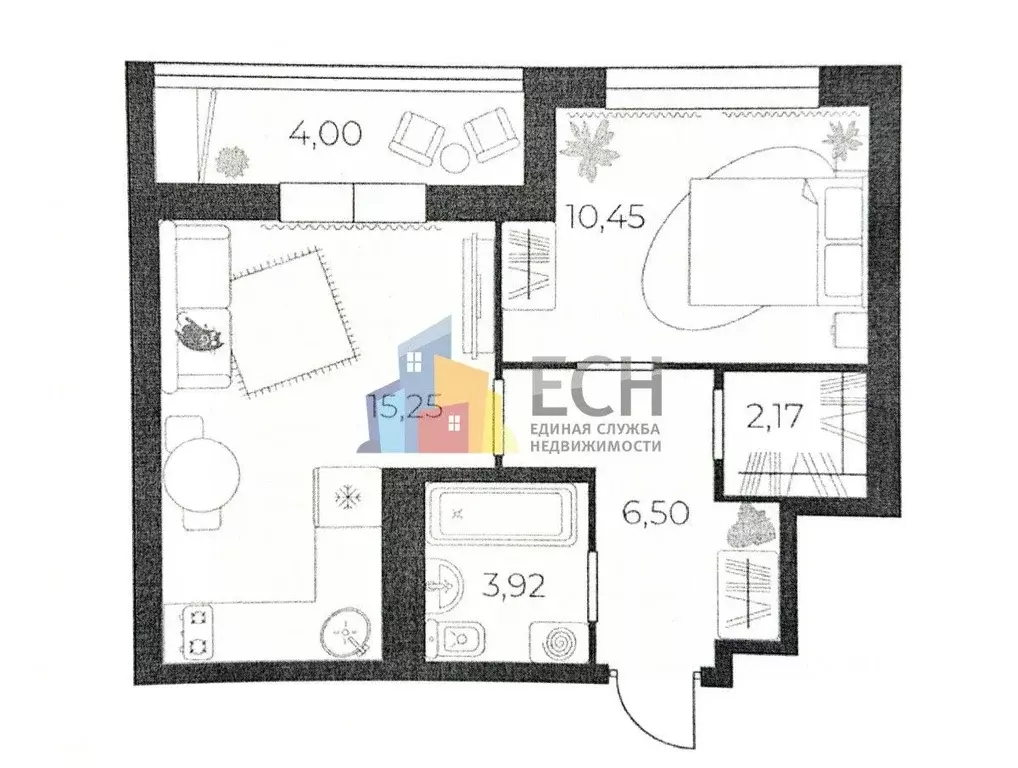 1-к кв. Тульская область, Тула городской округ, пос. Петровский проезд ... - Фото 2