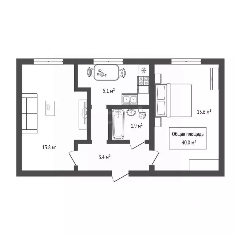 2-к кв. Новосибирская область, Новосибирск Железнодорожная ул., 9 ... - Фото 1