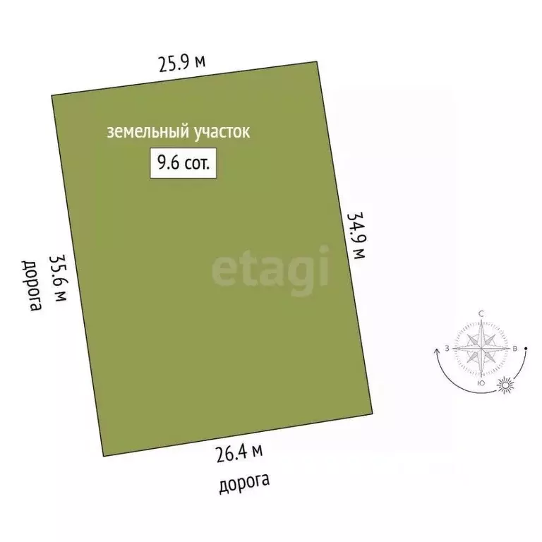 Участок в Архангельская область, Котлас Малодвинская ул., 1/1 (964.0 ... - Фото 0
