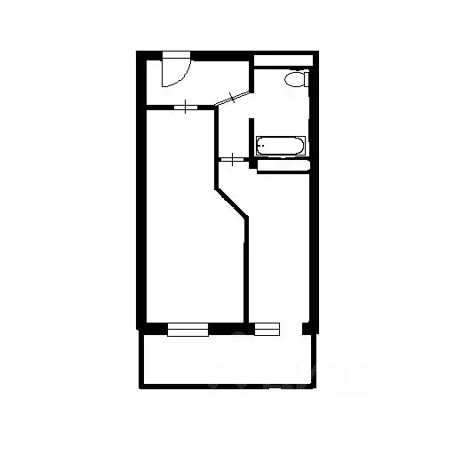 1-к кв. Башкортостан, Уфа ул. Ферина, 31 (34.3 м) - Фото 2
