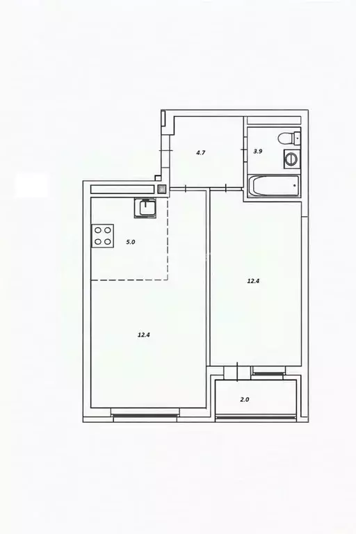 2-к кв. Башкортостан, Уфа бул. Яркий, 8 (39.4 м) - Фото 2