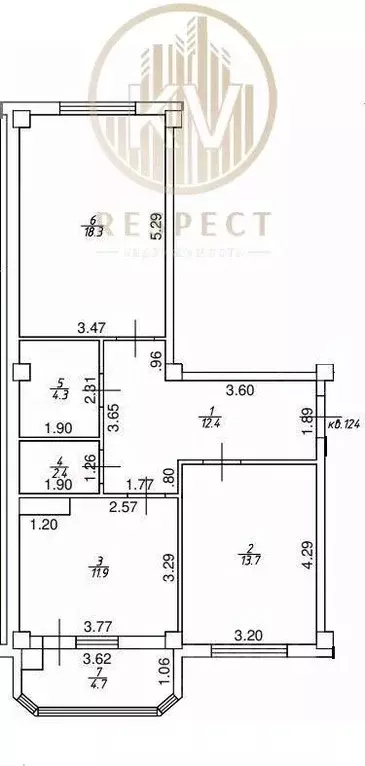 2-к кв. Ставропольский край, Ессентуки ул. Шмидта, 80/1с (63.0 м) - Фото 1