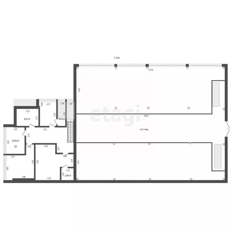 Торговая площадь в Камчатский край, Петропавловск-Камчатский просп. ... - Фото 2