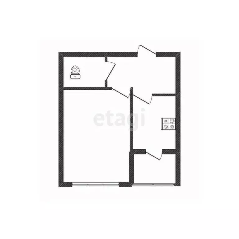 1-к кв. Смоленская область, Смоленск ул. 25 Сентября, 50 (28.0 м) - Фото 2