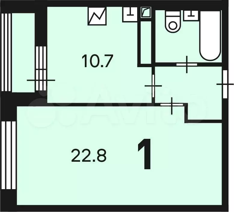 Аукцион: 1-к. квартира, 41 м, 25/29 эт. - Фото 0