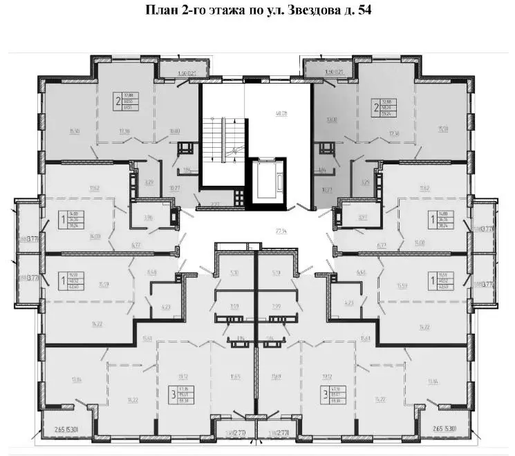 2-к кв. Омская область, Омск ул. Звездова, 54 (61.81 м) - Фото 1