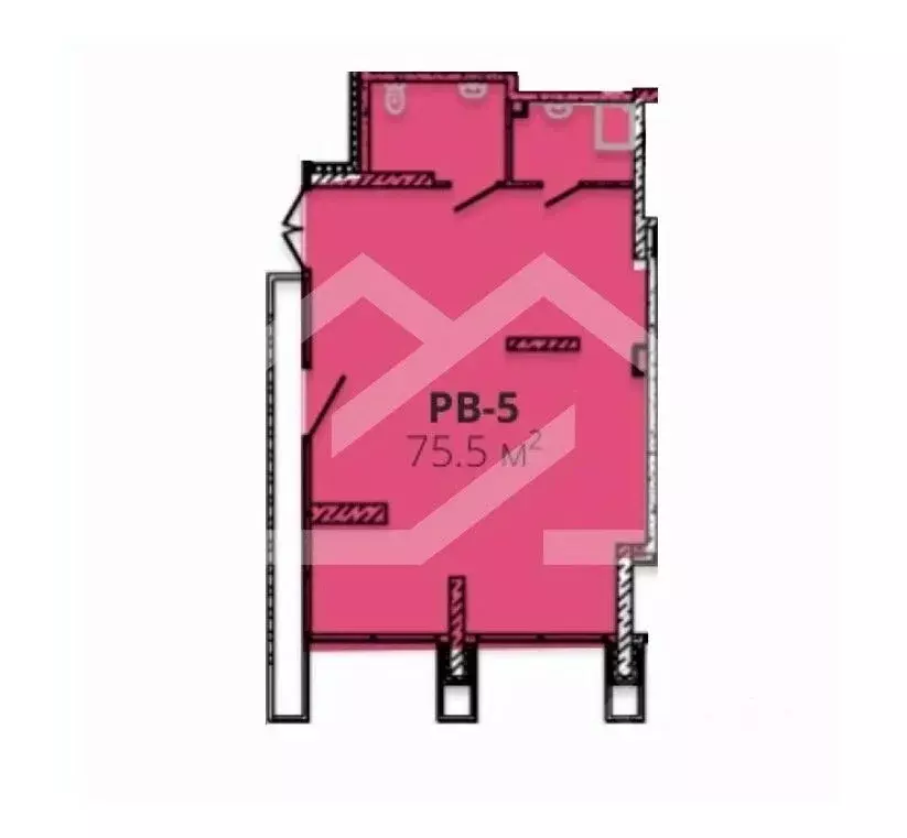 Торговая площадь в Москва Стоун Райз жилой комплекс (76 м) - Фото 2