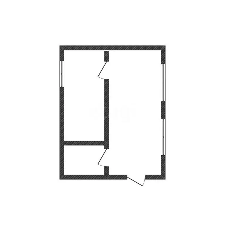 1-комнатная квартира: Курган, Половинская улица, 8 (21 м) - Фото 1