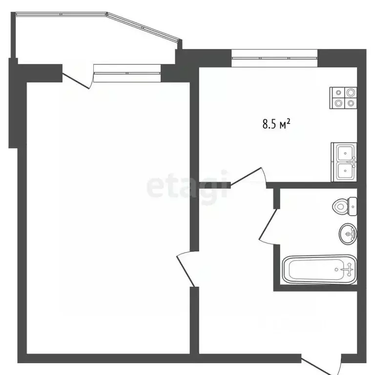 1-к кв. Москва Дубнинская ул., 13 (39.0 м) - Фото 2