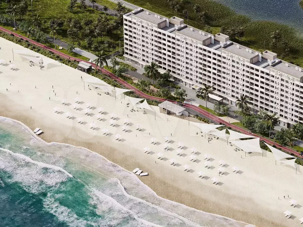 Апартаменты-студия, 29,8 м, 8/9 эт. - Фото 1