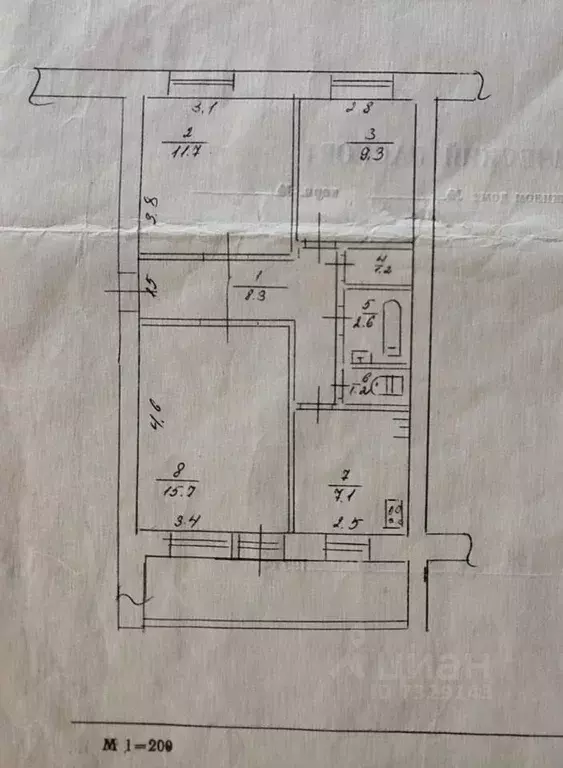 3-к кв. Новгородская область, Крестцы рп ул. Лесная, 36 (57.1 м) - Фото 2
