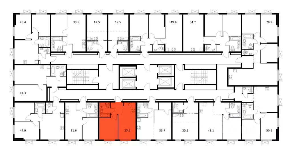 1-к кв. Москва Новоостаповская ул., 7к2 (35.5 м) - Фото 2