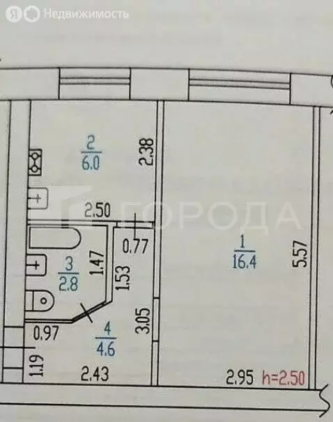 1-комнатная квартира: Барнаул, Брестская улица, 8 (29.8 м) - Фото 0