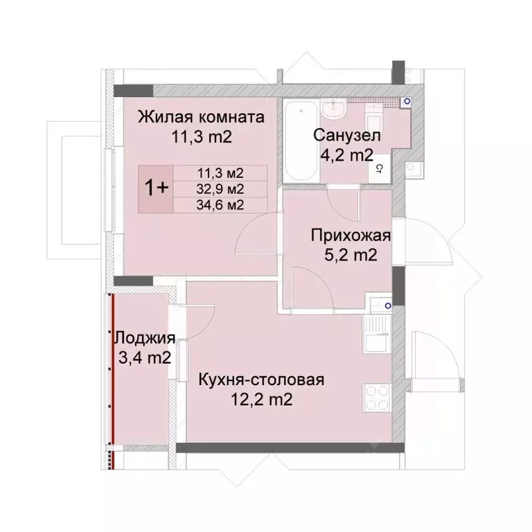 1-к кв. Нижегородская область, Нижний Новгород Кузнечиха Город жилой ... - Фото 1