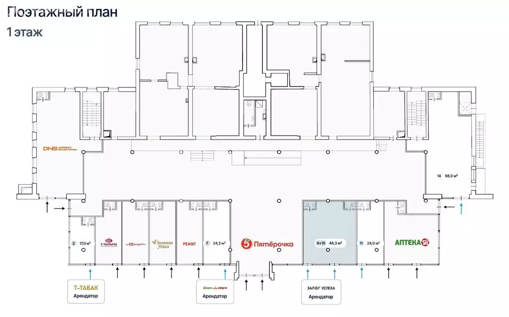 Помещение свободного назначения (48.3 м) - Фото 2